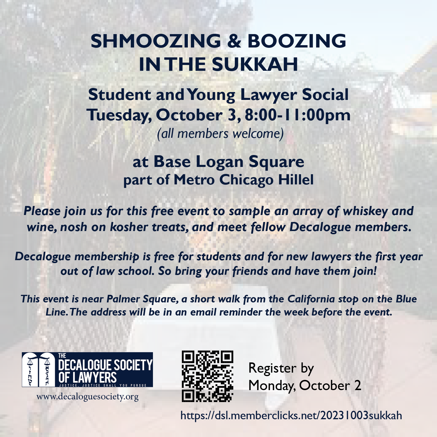 Shmoozing ^ Boozing in the Sukkah